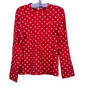 NWOT Comme Des Garçons Play polka dot heart logo T-shirt Size L